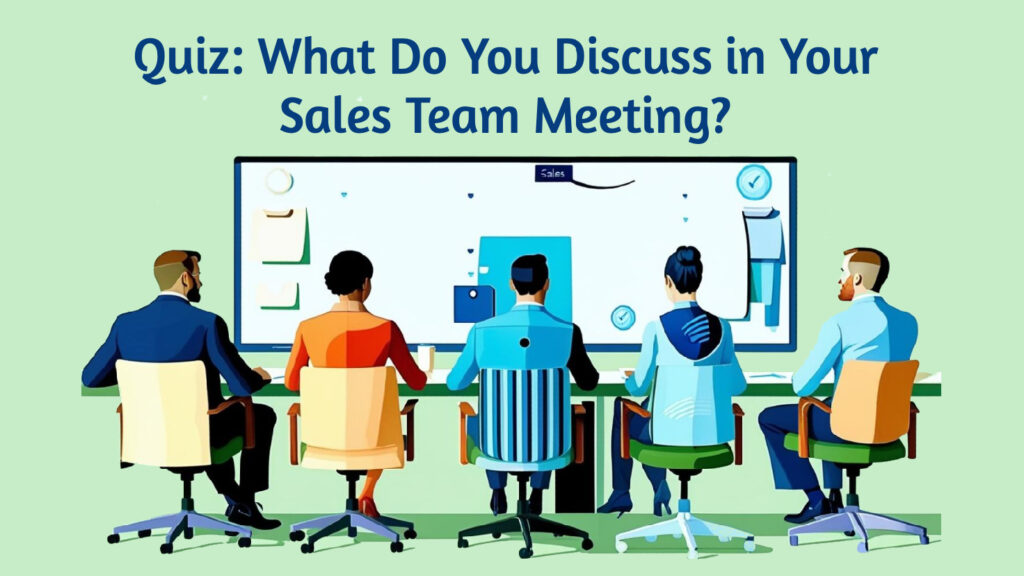 A Sales Team is in a sales meeting discussing sales topics or listening to trainers or speakers