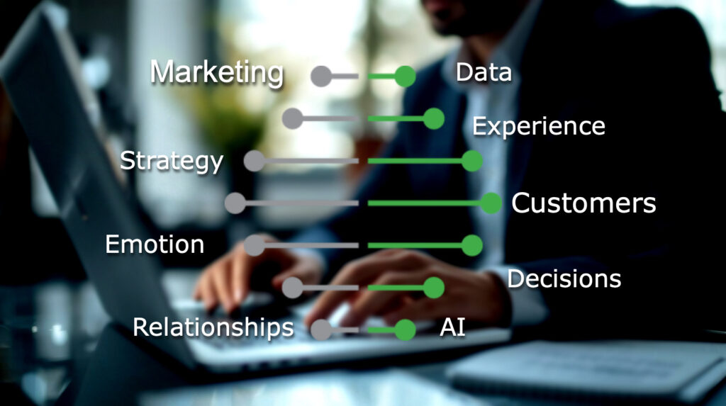 AI in marketing will marry human emotion and experiences with data to make better decisions to build relationships and serve customers.